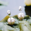Lotus Flower Pearl Earrings