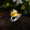 Amber Butterfly Ring