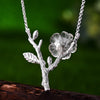 Crystal Flower V Necklace