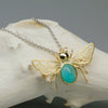 Hollow Bee Necklace