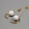 Hanging Pearl Dangle Earrings
