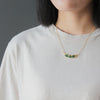 Golden Peapod Necklace