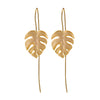 Monstera Leaves Dangle Earrings - Rozzita.com