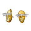 Dragonfly Amber Stud Earrings - Rozzita.com