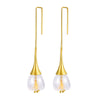 Crystal Lotus Dangle Earrings - Rozzita.com
