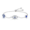 Evil Eye with Blue Stones Bracelet