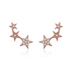 Tri Star Stud Earrings - Rozzita.com