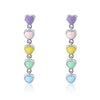 The Colorful Hearts Earrings - Rozzita.com