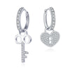 Key of Heart Lock Earrings - Rozzita.com