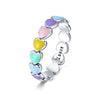 The Colorful Hearts Ring - Rozzita.com