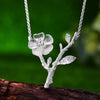 Crystal Flower V Necklace