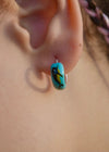 Colorful Enamel Hoop Kids Earrings