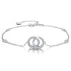 The Double Ring Anklet - Rozzita.com