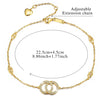 Golden Double Ring Anklet