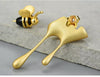 Bee and Honey Stud Earrings