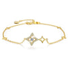 The Double Lucky Star Golden Anklet - Rozzita.com