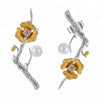 Golden Flowers Earrings - Rozzita.com