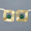 Corrugated Square Stud Earrings - Rozzita.com